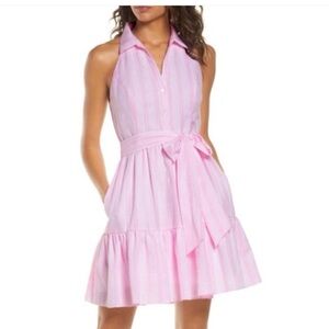 Lilly Pulitzer Trisha Dress in Pink Seersucker Size XXS